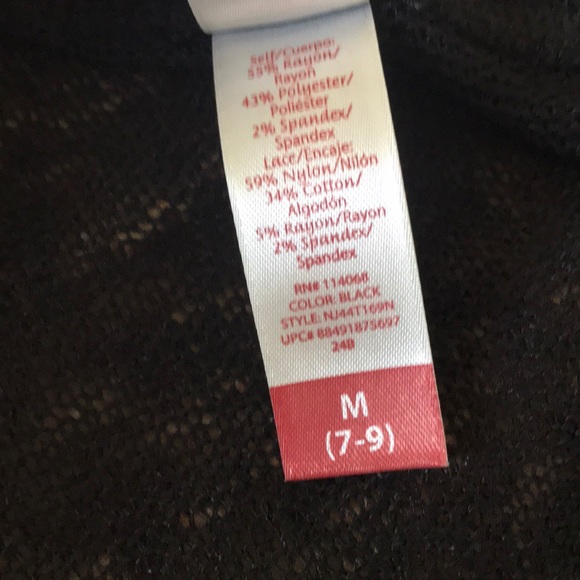 No Boundaries Black Sheer Long Sleeve - Picture 10 of 10